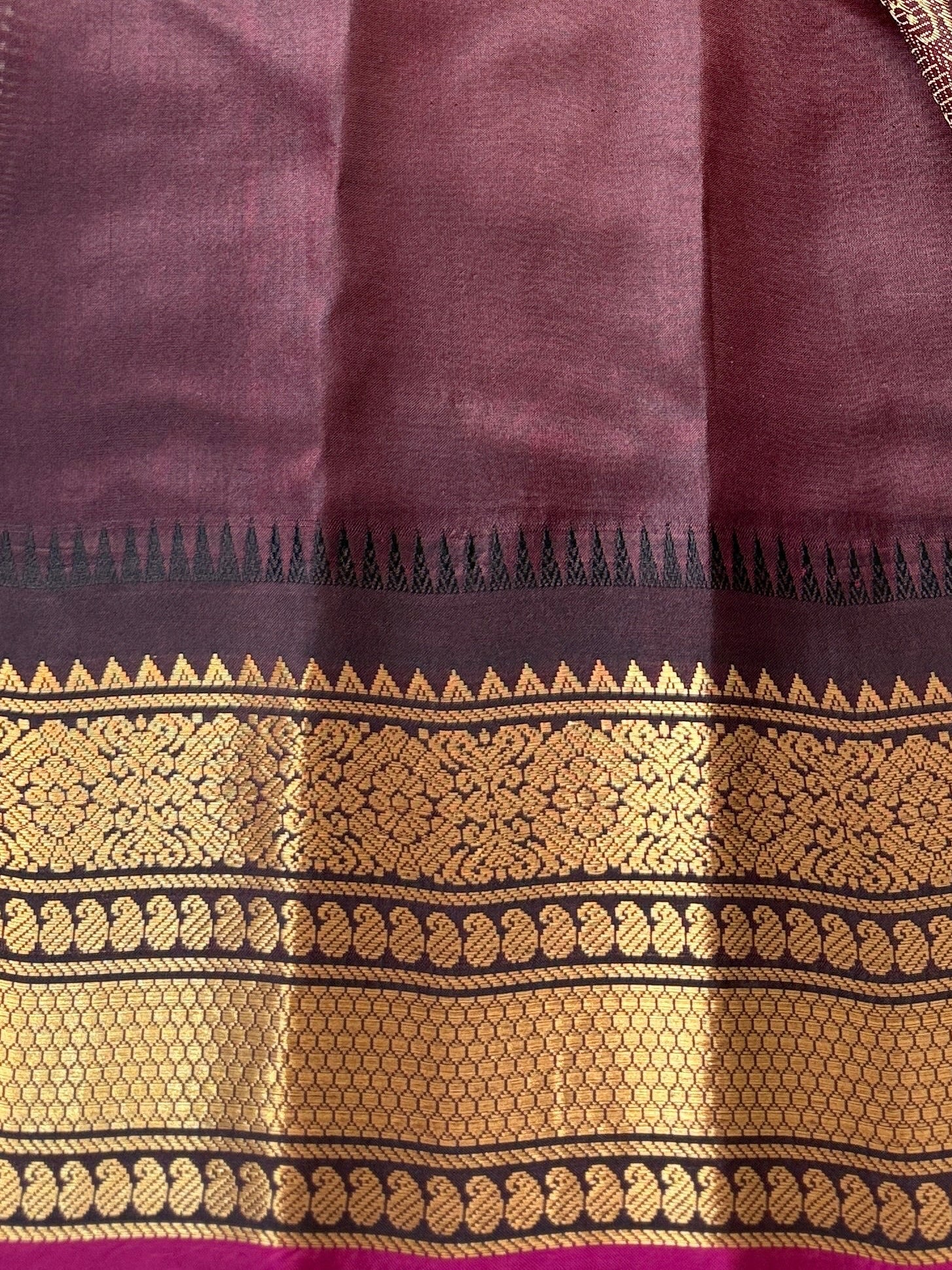 Kanakam Pure Handloom Gadwal Seco Saree
