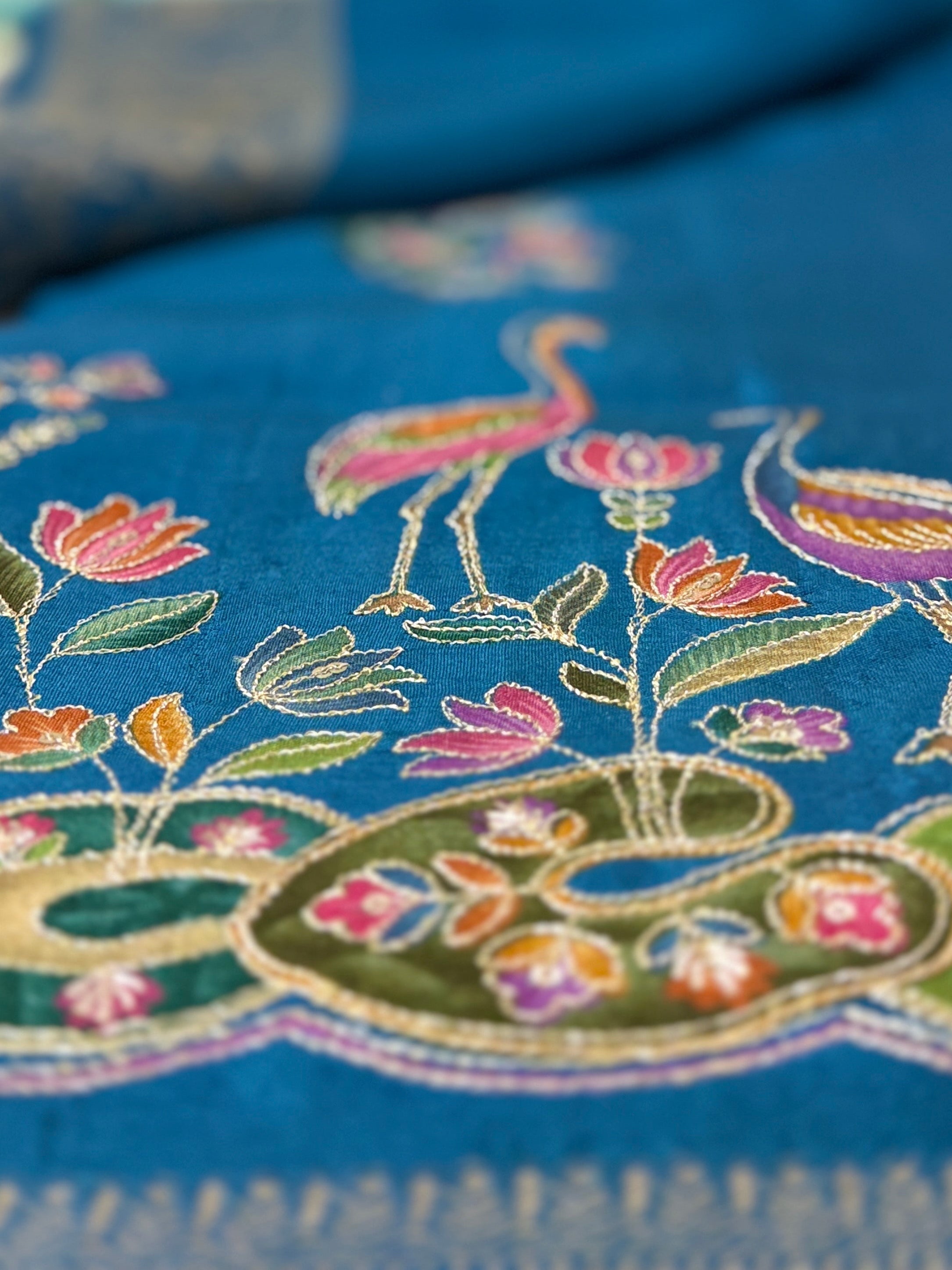 Royal Blue Banarasi Premium Dola Silk Pattu Saree