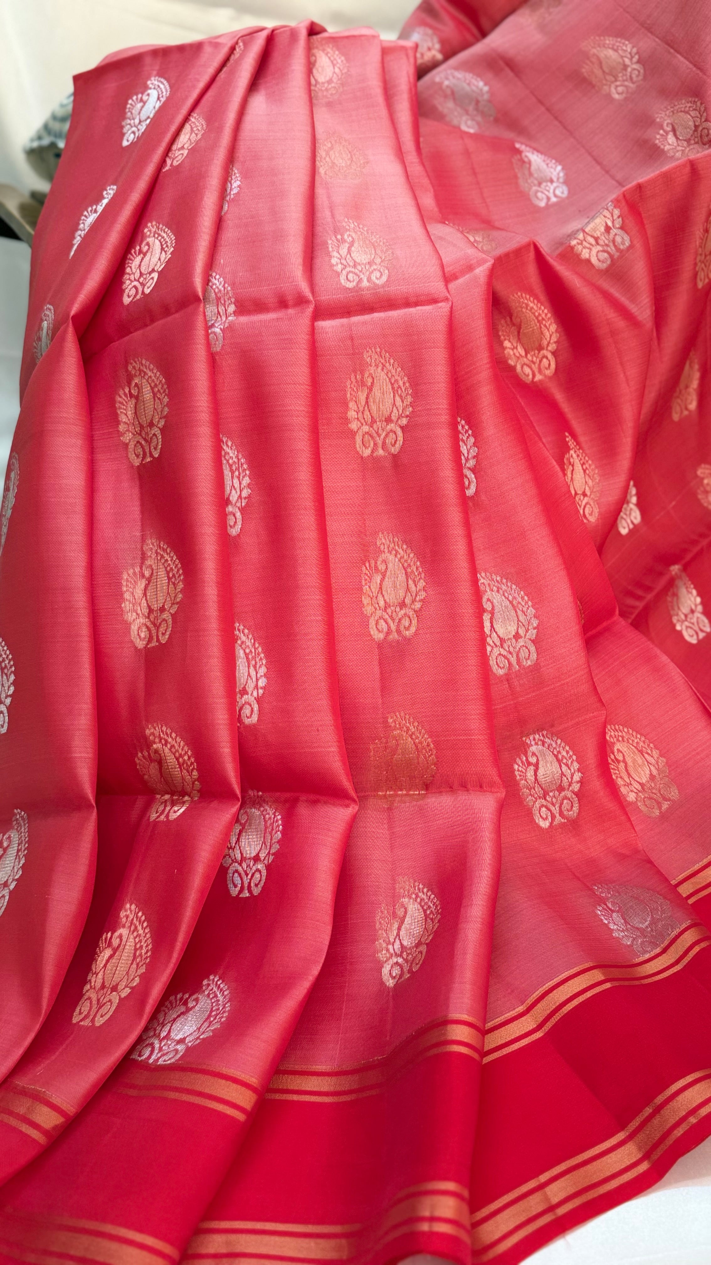 Kanchi Pattu Saree in Pretty Red