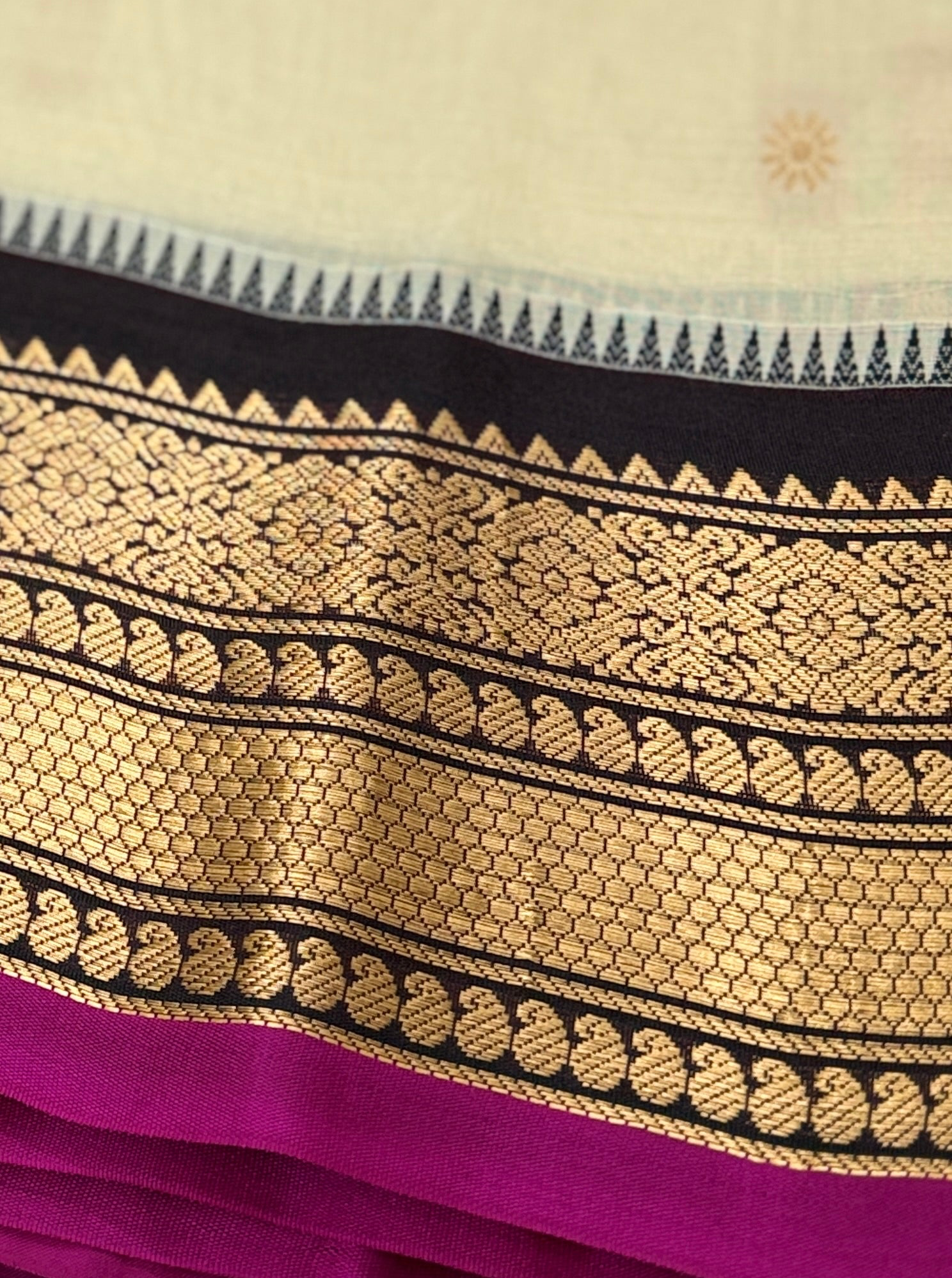 Kanakam Pure Handloom Gadwal Seco Saree