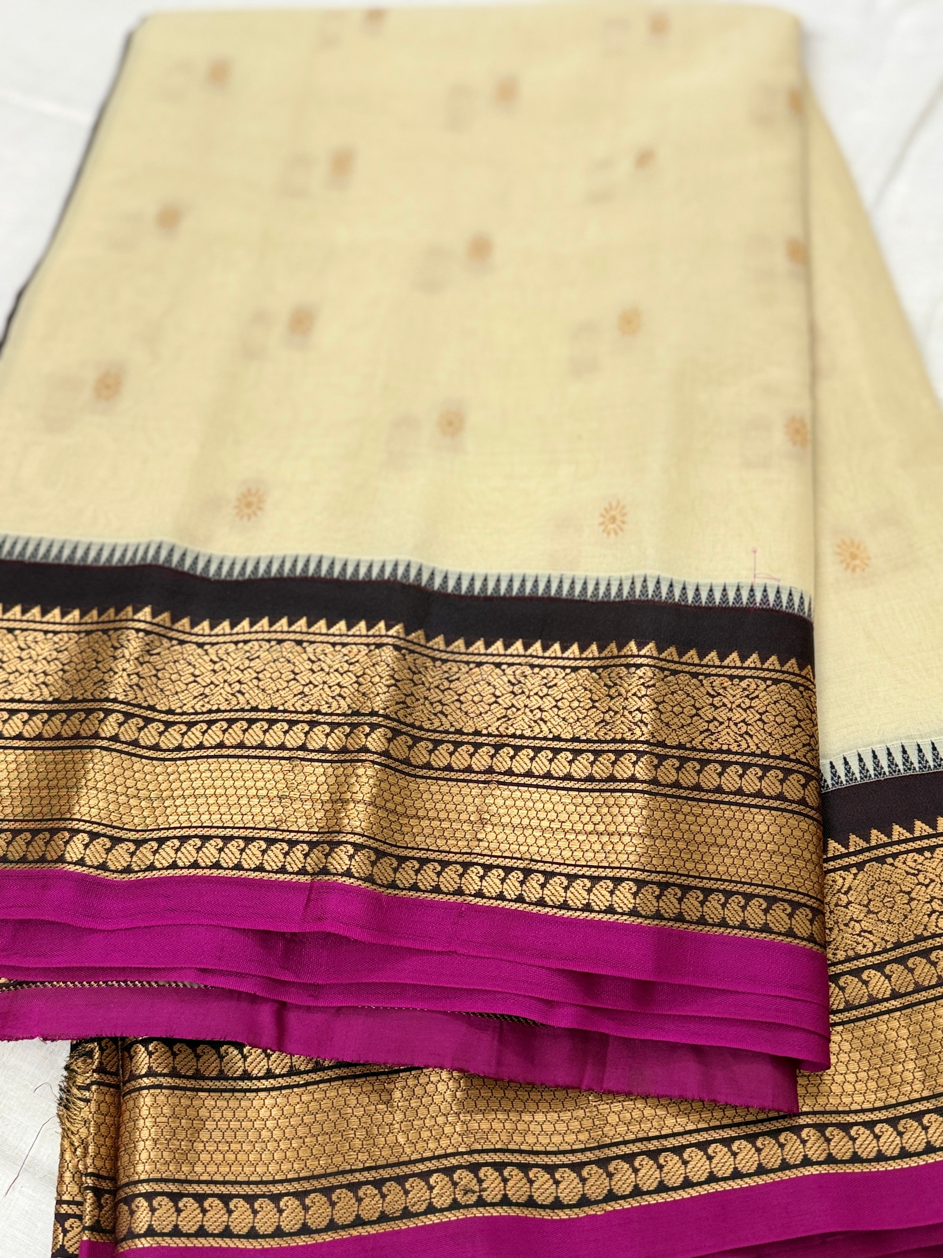 Kanakam Pure Handloom Gadwal Seco Saree