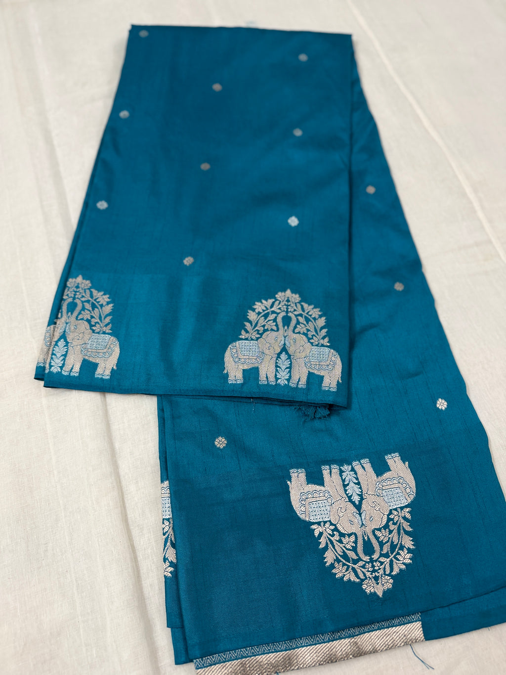 Premium Blue Banarasi Silk Saree