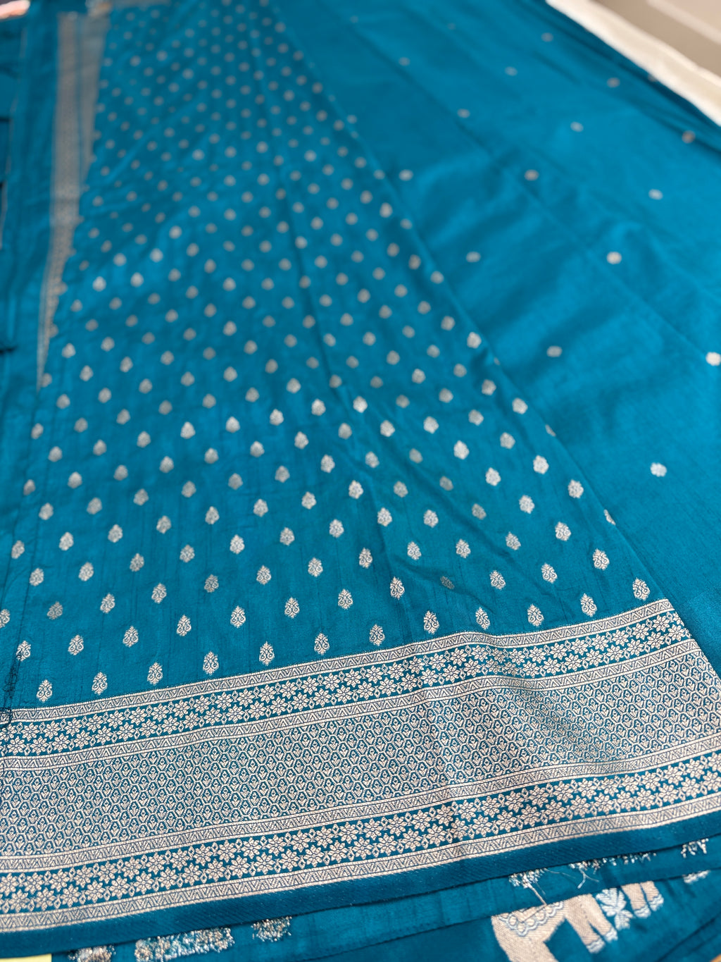 Premium Blue Banarasi Silk Saree