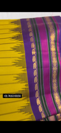 Handloom Gadwal Pattu Saree With a Pinkish Stripe