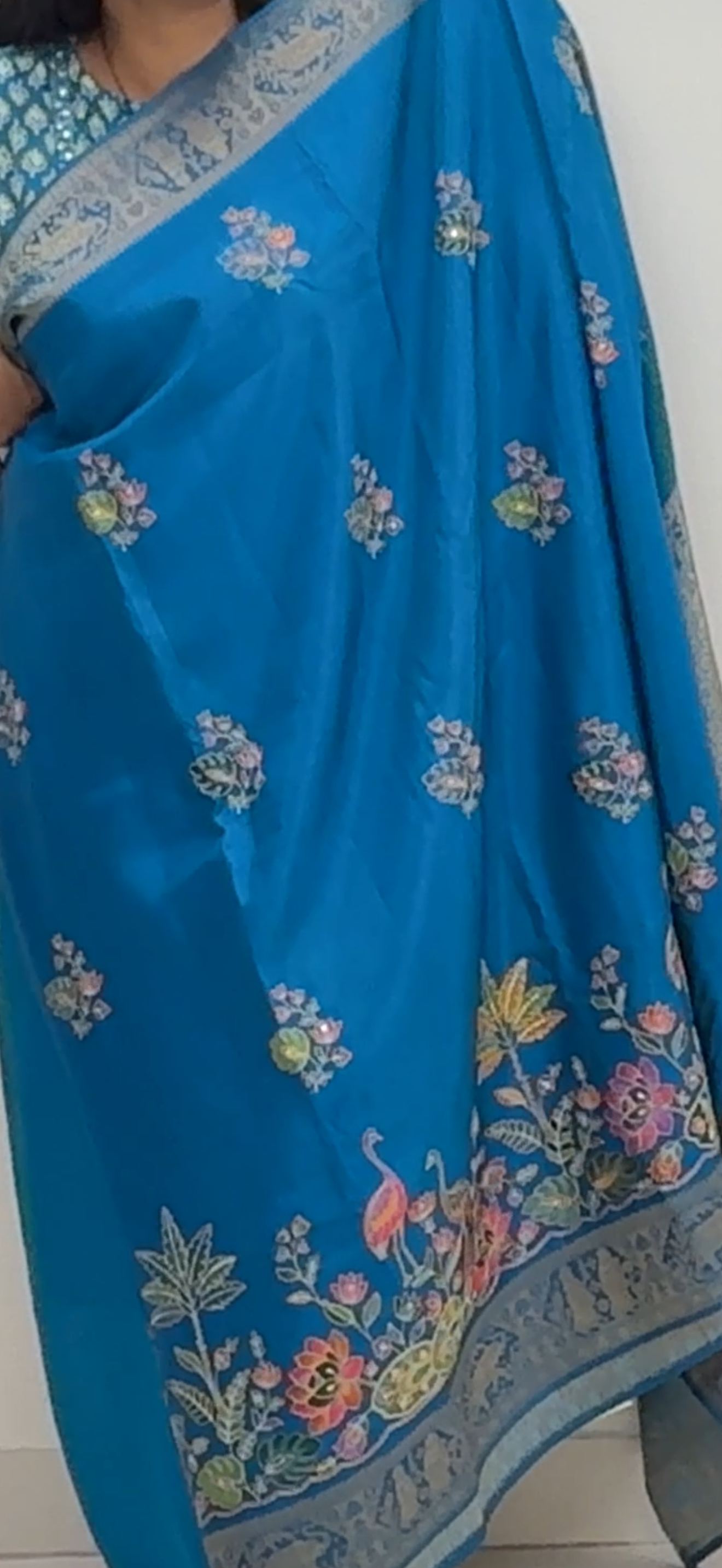 Royal Blue Banarasi Premium Dola Silk Pattu Saree